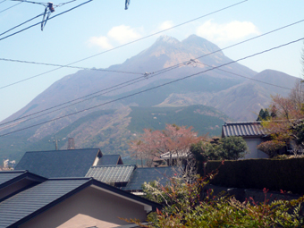目前の由布岳